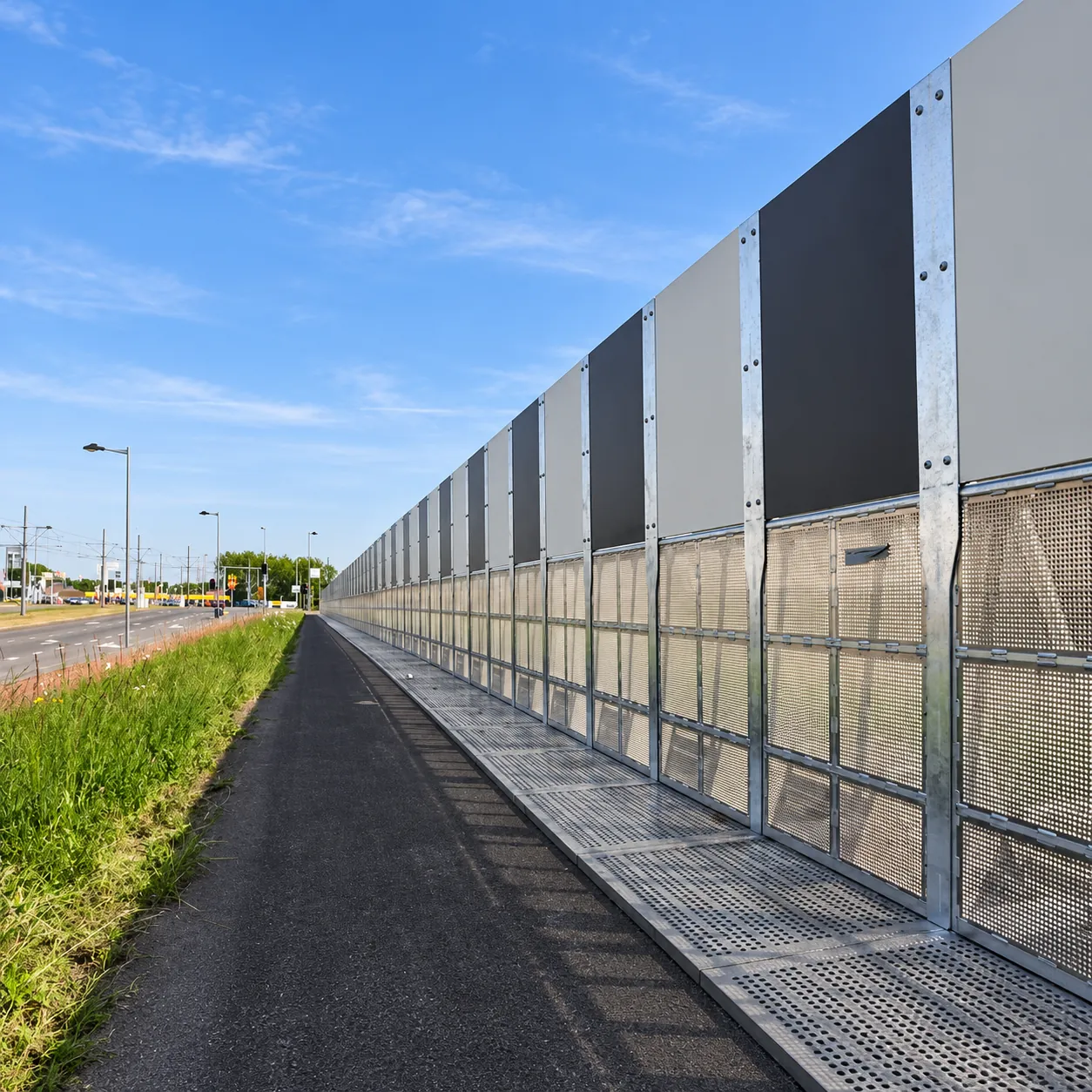 Mojo High Fence as a perimeter fence along a footpath