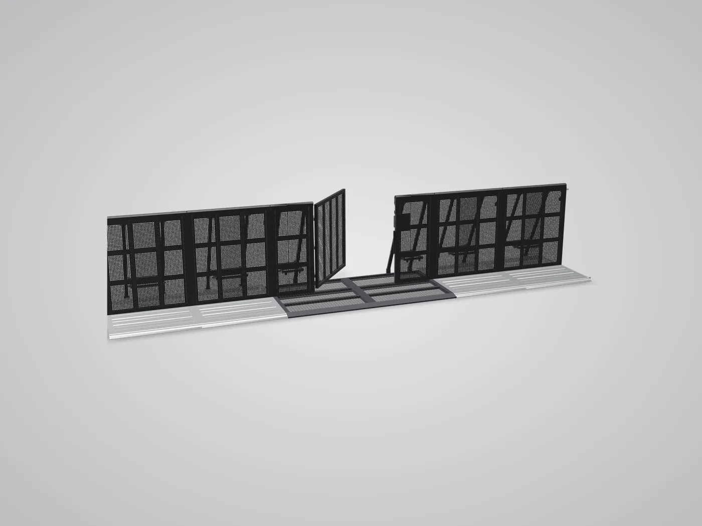 3D view: Alternative Doors between straight sections