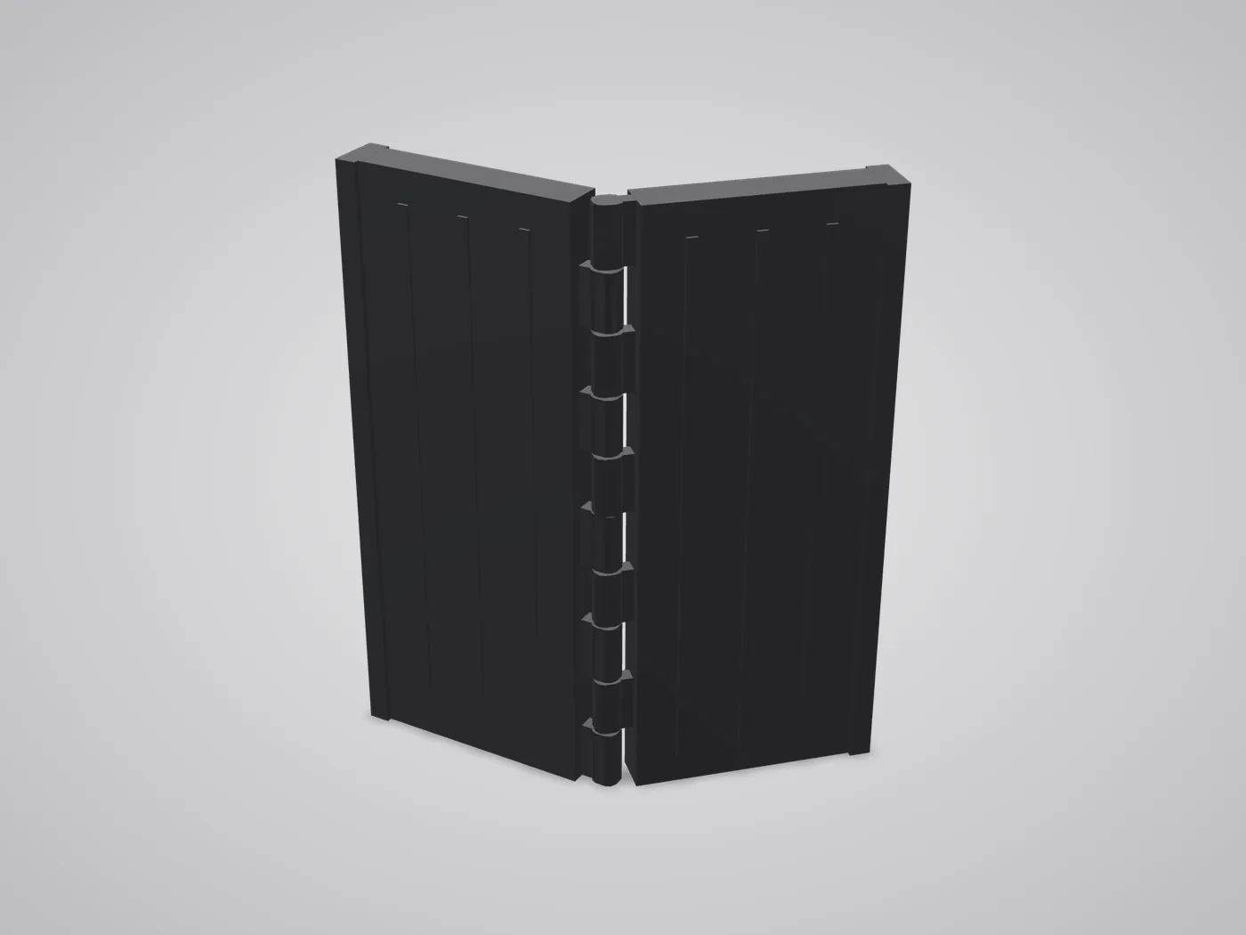 3D view: Vario Corner of the Bar Barrier system at an angle