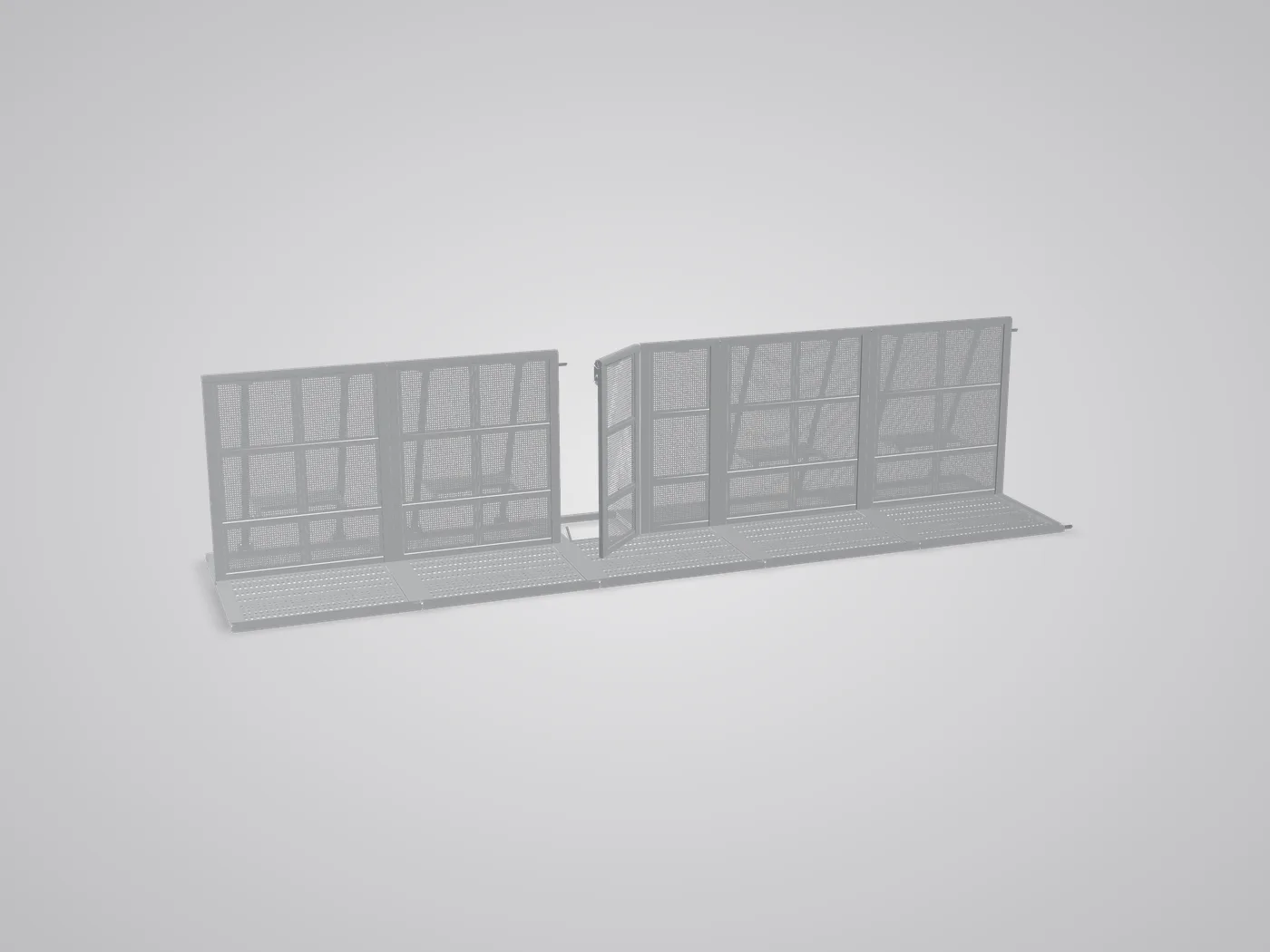 3D view: Snake Runner between straight sections