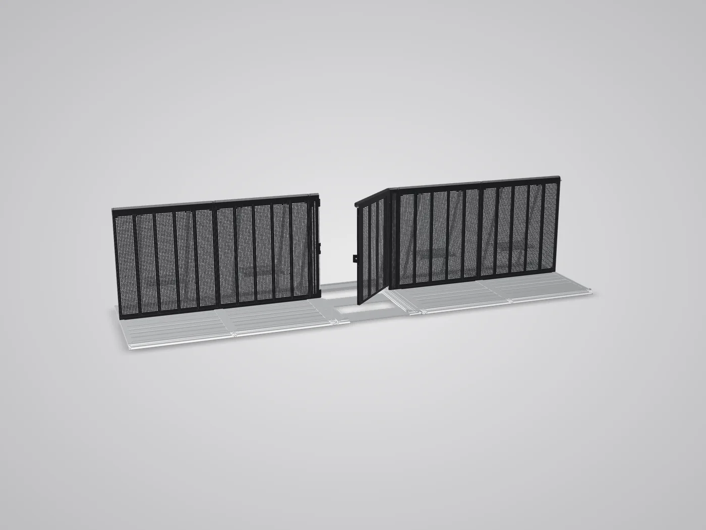 3D view: Snake Gate between straight sections