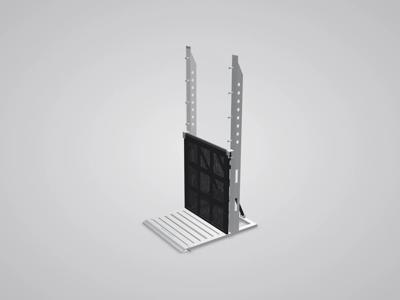 3D view: Mojo High Fence section from the side